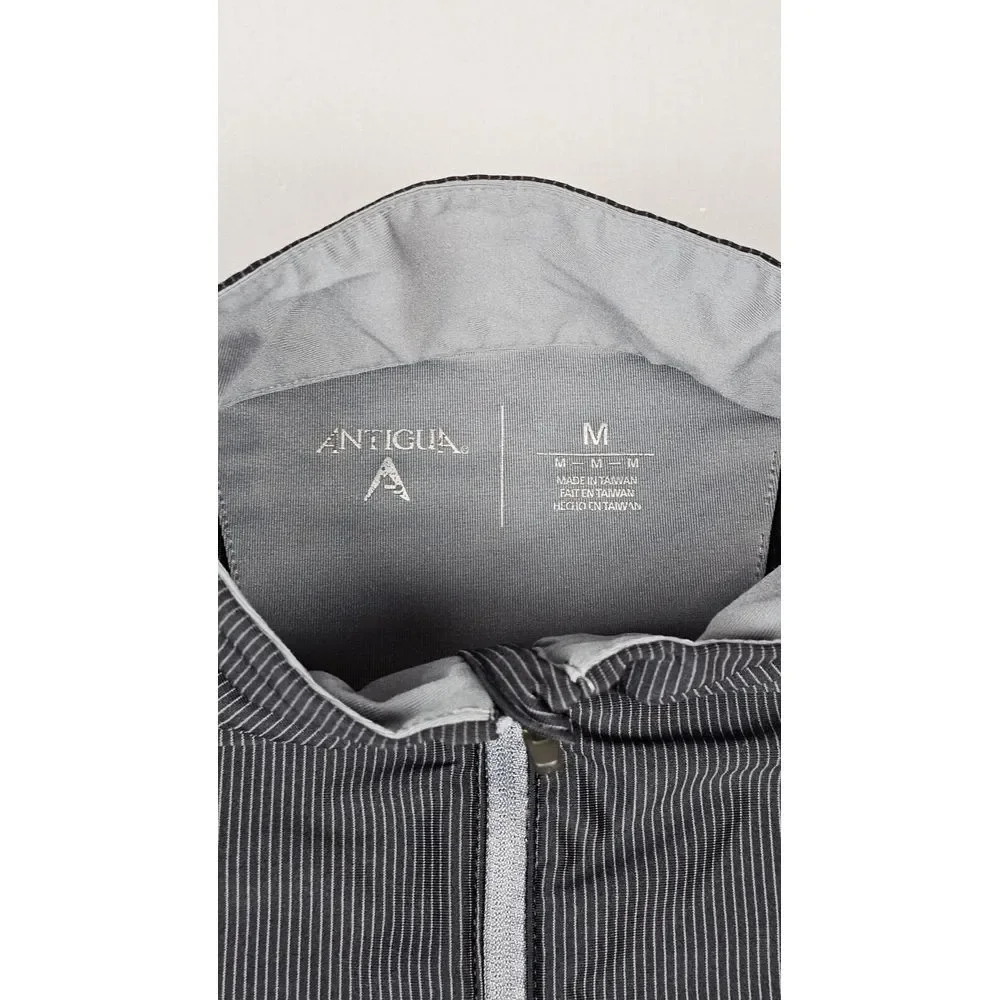 Antigua Kansas City Royals Pullover Mens Med. Qt.‎ Zip Striped Performance.